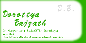 dorottya bajzath business card